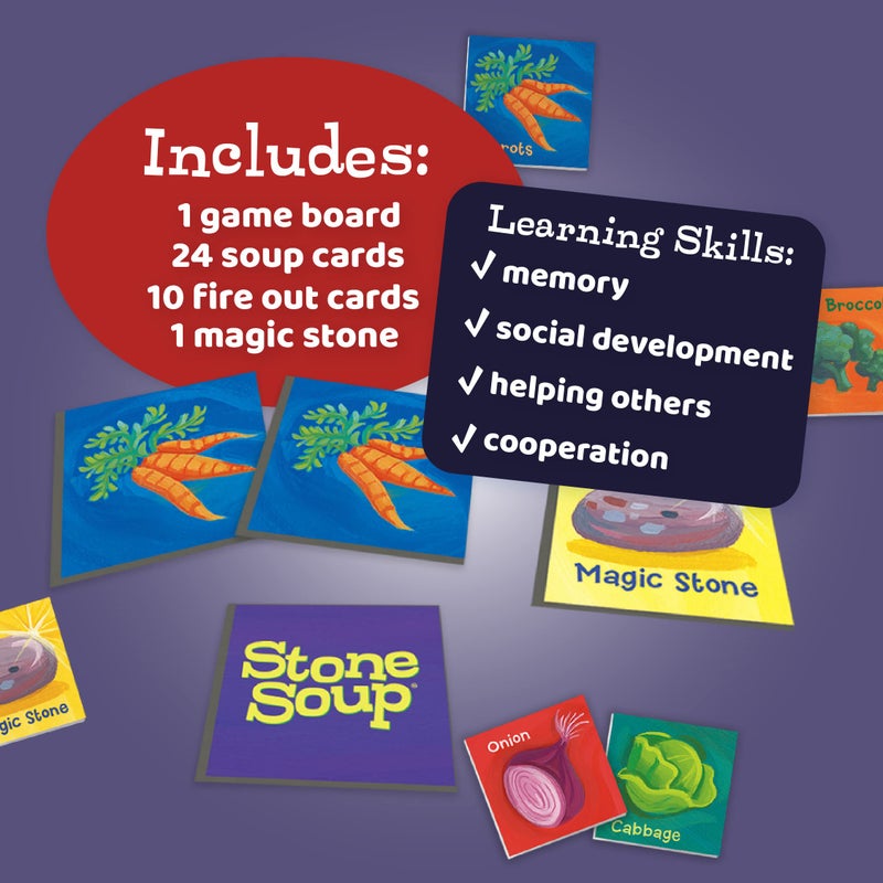 Peaceable Kingdom Stone Soup Cooperative Memory Board Game for Kids - Image 5